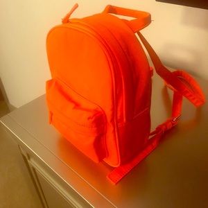 orange mini backpack